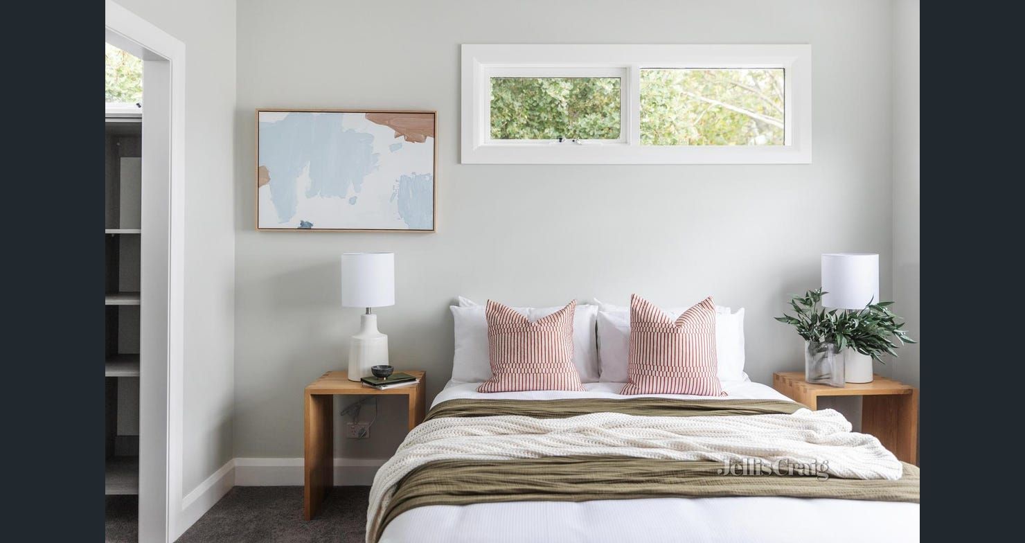 Light-filled renovated bedroom